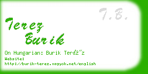 terez burik business card